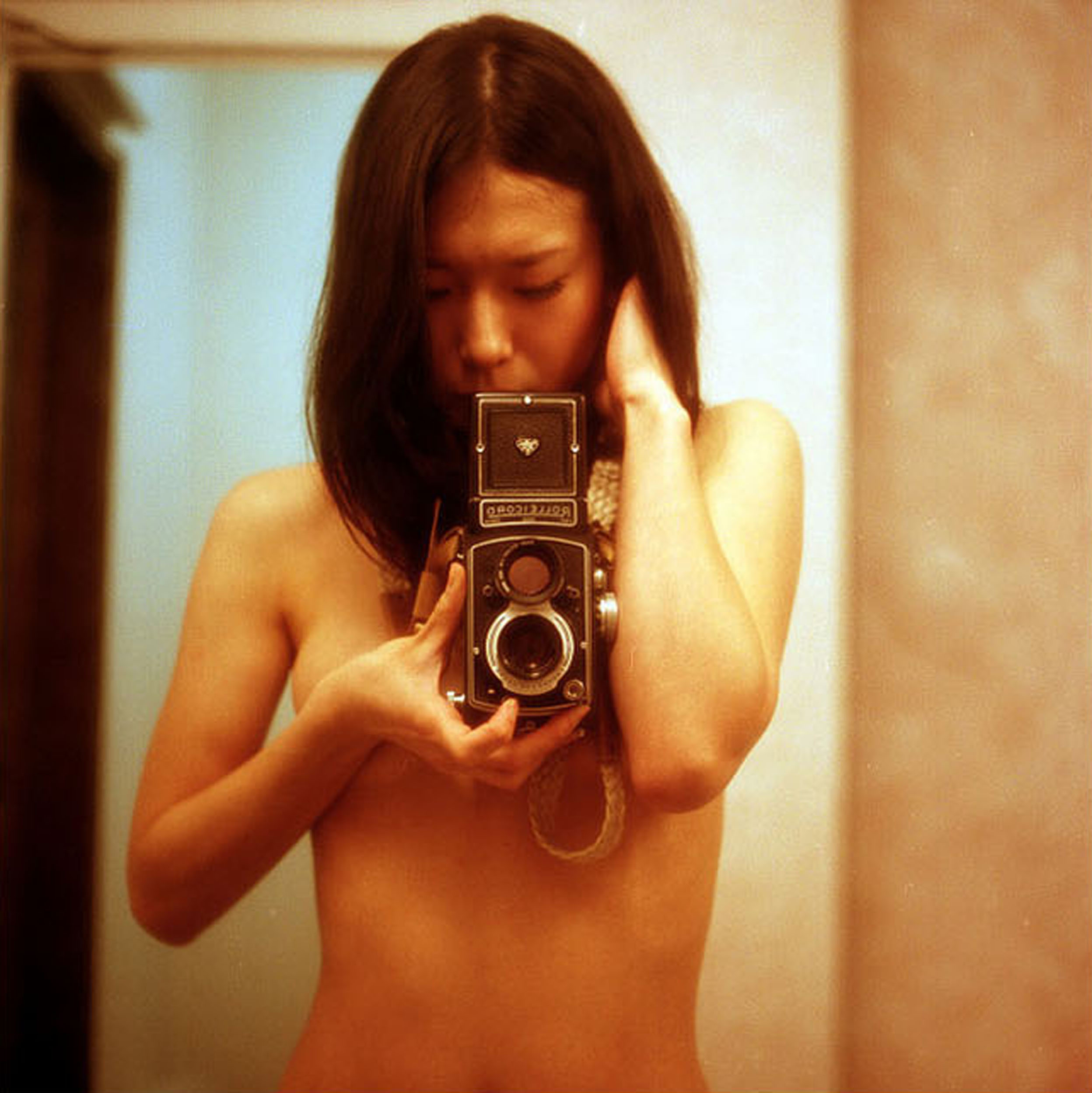 Hot Naked Girl Squatting Over Camera